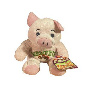 Souvies Plush Pig Memphis Stuffed Animal Toy Kids Pink 2011